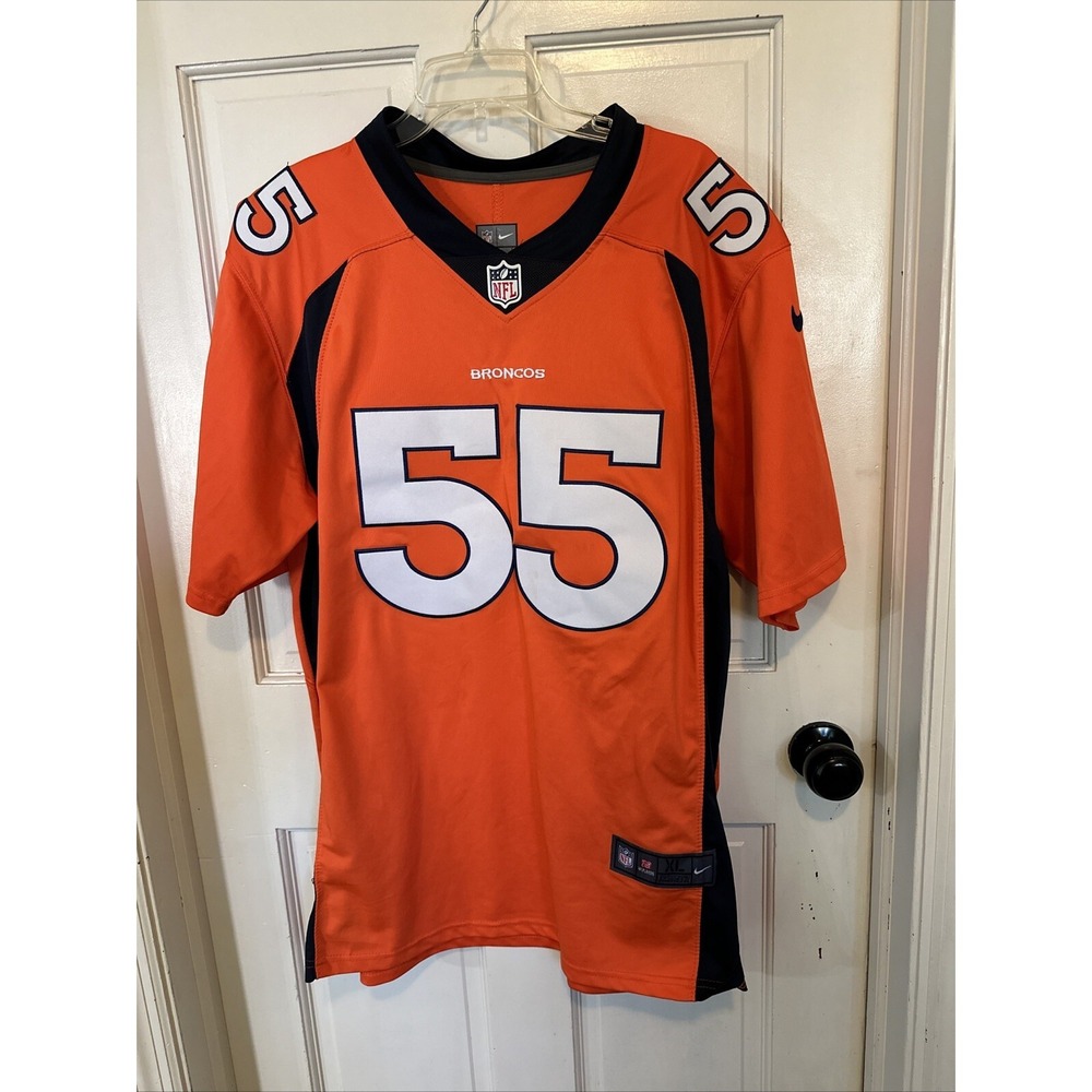Denver Broncos Bradley Chubb #55 Jersey Nike On‎ Field Medium Orange NFL Size XL